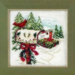 Holiday Delivery Bead Cross Stitch Kit Mill Hill 2011 Buttons & Beads -Mew Holidays Shop 17073 89370.1679768864