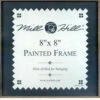 Matte Black Hand Painted Mill Hill 8 X 8 Wooden Frame GBFRM21