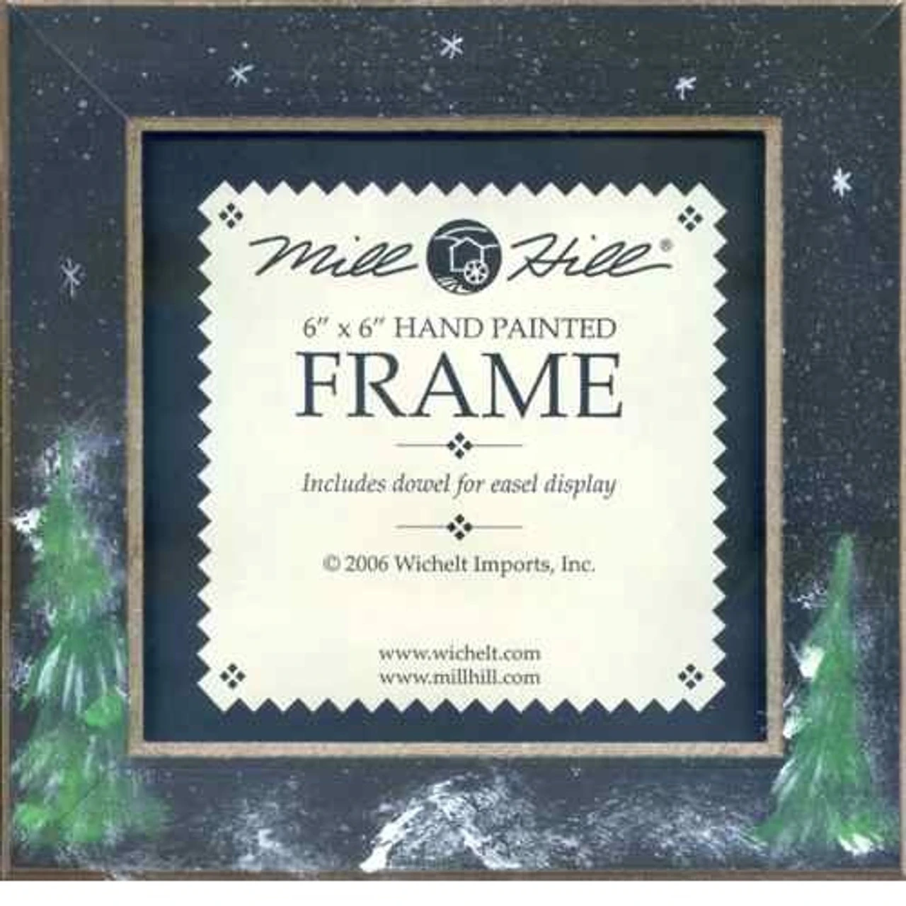Matte Black Winter Night Mill Hill 6 X 6 Wooden Frame GBFRFA10 3 Matte Black Winter Night Mill Hill 6 X 6 Wooden Frame GBFRFA10