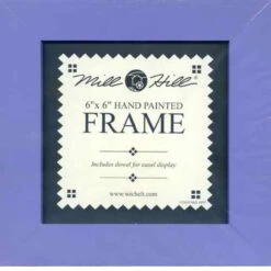 Matte Periwinkle Solid Color Mill Hill 6 X 6 Wooden Frame GBFRM8
