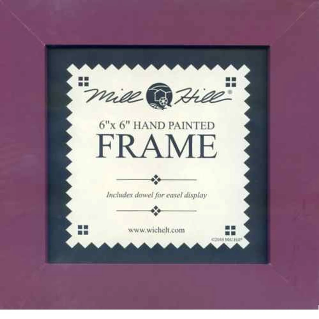 Matte Plum Solid Color Mill Hill 6 X 6 Wooden Frame GBFRM7 3 Matte Plum Solid Color Mill Hill 6 X 6 Wooden Frame GBFRM7