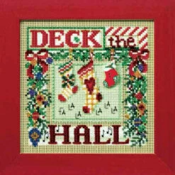 Deck The Hall Cross Stitch Kit Mill Hill 2008 Buttons & Beads Winter 7 Deck The Hall Cross Stitch Kit Mill Hill 2008 Buttons & Beads Winter -Mew Holidays Shop 19214 25177.1679769817