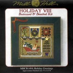 Holiday Greetings Bead Cross Stitch Kit Mill Hill 2000 Buttons & Beads 8 Holiday Greetings Bead Cross Stitch Kit Mill Hill 2000 Buttons & Beads -Mew Holidays Shop 2000 holiday greetings001 31823.1455054072