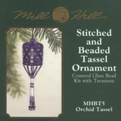 Orchid Tassel Beaded Stitched Christmas Ornament Kit Mill Hill 2001 -Mew Holidays Shop 2001 orchid tassel001 13700.1625593584
