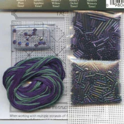 Rainbow Teal Tassel Beaded Cross Stitched Ornament Kit Mill Hill 2001 -Mew Holidays Shop 2001 rainbow teal tassel002 29625.1455054117