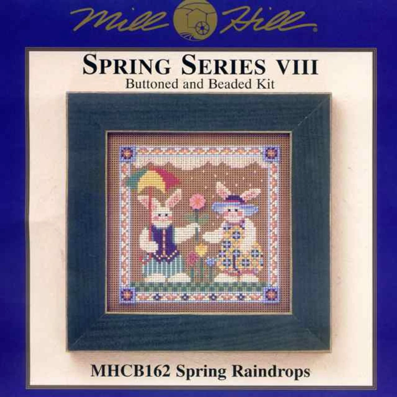 Spring Raindrops Cross Stitch Kit Mill Hill 2001 Buttons & Beads 5 Spring Raindrops Cross Stitch Kit Mill Hill 2001 Buttons & Beads - Image 3