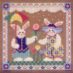 Spring Raindrops Cross Stitch Kit Mill Hill 2001 Buttons & Beads