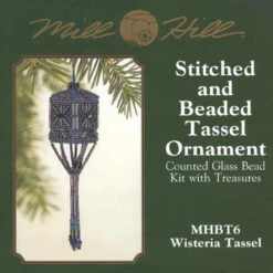 Wisteria Tassel Beaded Stitched Christmas Ornament Kit Mill Hill 2001 -Mew Holidays Shop 2001 wisteria tassel001 14166.1455054095