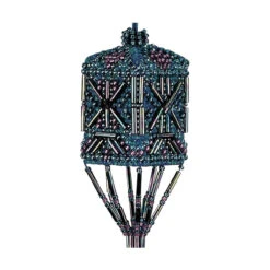 Wisteria Tassel Beaded Stitched Christmas Ornament Kit Mill Hill 2001