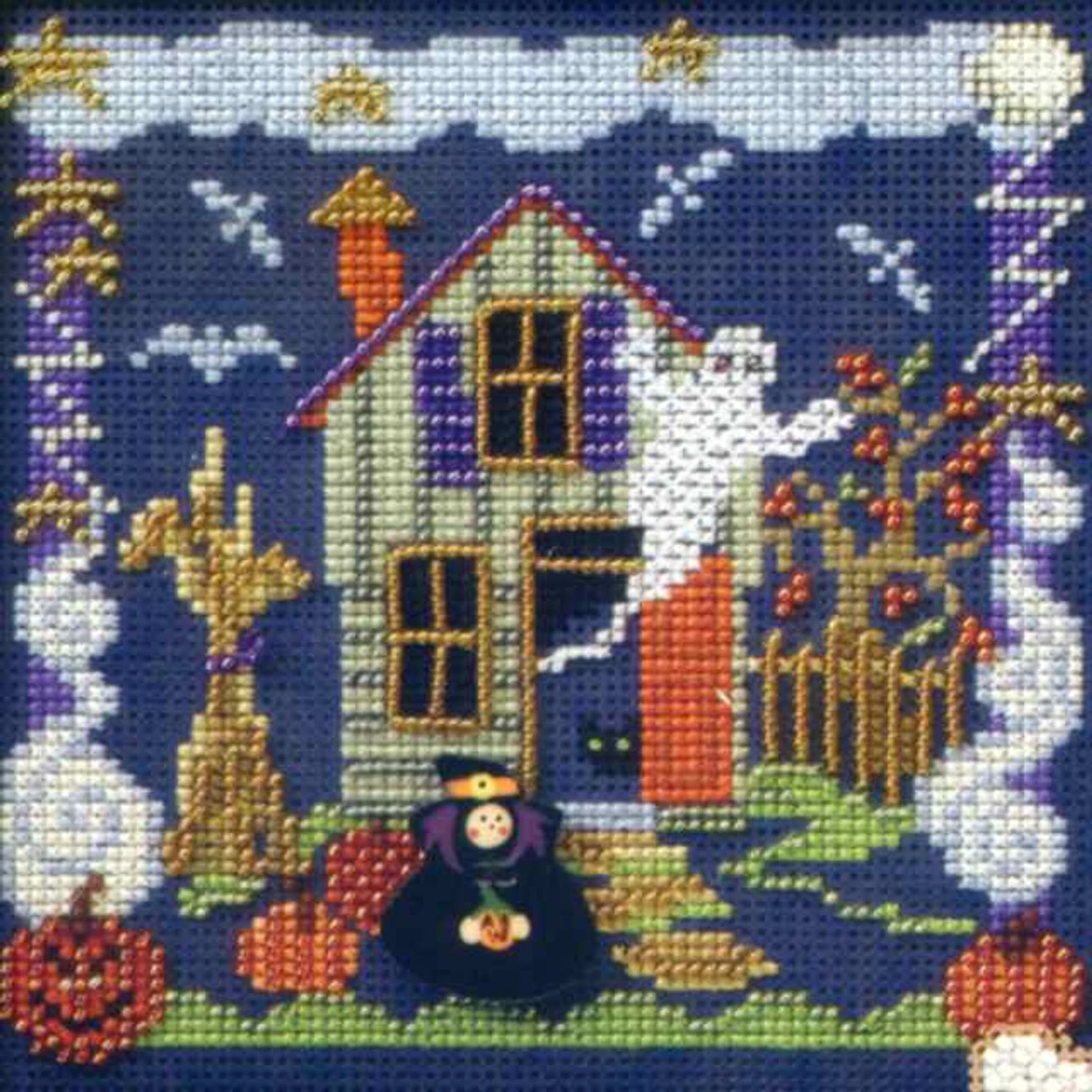 Boo House Cross Stitch Kit Mill Hill 2006 Buttons & Beads Autumn 3 Boo House Cross Stitch Kit Mill Hill 2006 Buttons & Beads Autumn
