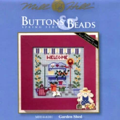 Garden Shed Beaded Cross Stitch Kit Mill Hill 2006 Buttons & Beads Spring MH146101 -Mew Holidays Shop 2006 garden shed001 50785.1473193750