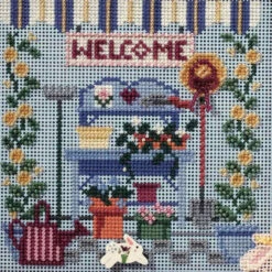 Garden Shed Beaded Cross Stitch Kit Mill Hill 2006 Buttons & Beads Spring MH146101