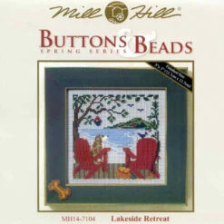 Lakeside Retreat Cross Stitch Kit Mill Hill 2007 Buttons & Beads Spring -Mew Holidays Shop 2007 lakeside retreat001 02851.1455056173