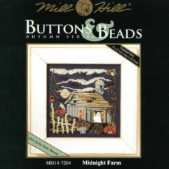 Midnight Farm Cross Stitch Kit Mill Hill 2007 Buttons & Beads Autumn MH147204 -Mew Holidays Shop 2007 midnight farm001 54800.1473193758