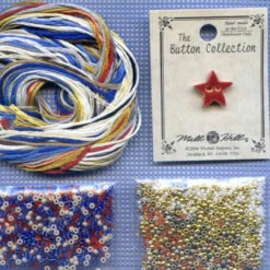 Seaside Sampler Cross Stitch Kit Mill Hill 2007 Buttons & Beads Spring -Mew Holidays Shop 2007 seaside sampler002 43956.1455056176