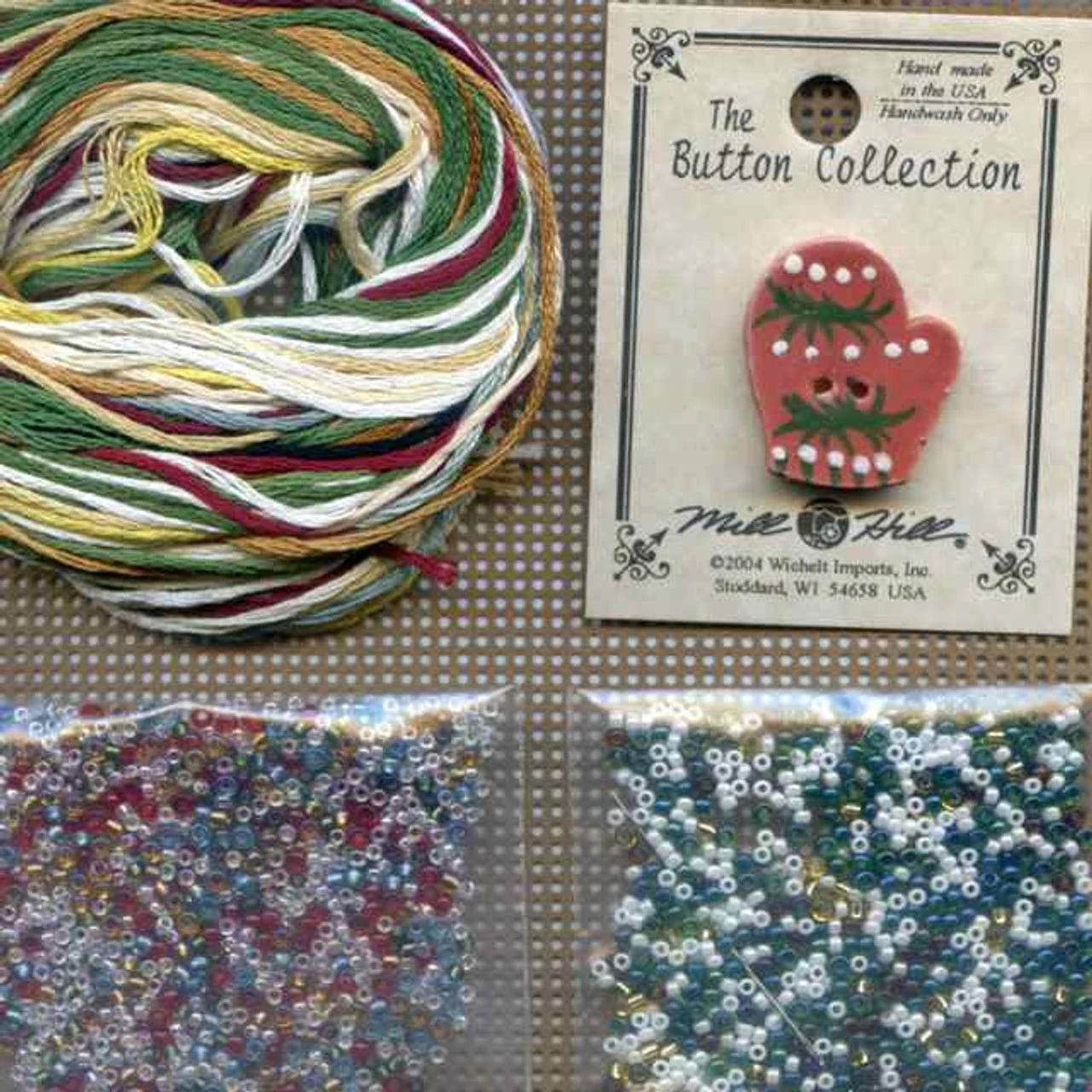 Skating Pond Cross Stitch Kit Mill Hill 2007 Buttons & Beads Winter 6 Skating Pond Cross Stitch Kit Mill Hill 2007 Buttons & Beads Winter - Image 4