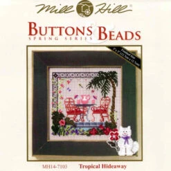 Tropical Hideaway Cross Stitch Kit Mill Hill 2007 Buttons & Beads Spring MH147103 8 Tropical Hideaway Cross Stitch Kit Mill Hill 2007 Buttons & Beads Spring MH147103 -Mew Holidays Shop 2007 tropical hideaway001 92152.1473193752