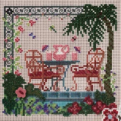 Tropical Hideaway Cross Stitch Kit Mill Hill 2007 Buttons & Beads Spring MH147103