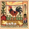 Barnyard Morning Cross Stitch Kit Mill Hill 2008 Buttons & Beads Spring MH148106 -Mew Holidays Shop 2008 barnyard morning005 80626.1679841863