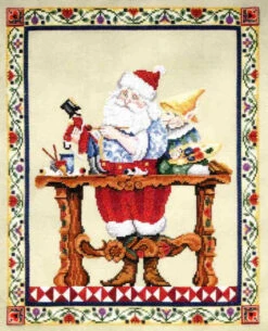Santa's Workshop Kit Cross Stitch Chart Beads Jim Shore JSP0001E