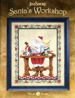 Santa's Workshop Kit Cross Stitch Chart Beads Jim Shore JSP0001E -Mew Holidays Shop 2008 santas workshop chart003 40512.1693670661