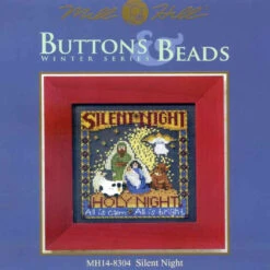 Silent Night Cross Stitch Kit Mill Hill 2008 Buttons & Beads Winter -Mew Holidays Shop 2008 silent night001 01988.1455055798