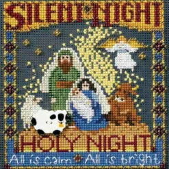 Silent Night Cross Stitch Kit Mill Hill 2008 Buttons & Beads Winter