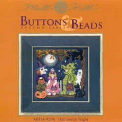 Halloween Night Cross Stitch Kit Mill Hill 2009 Buttons & Beads Autumn -Mew Holidays Shop 2009 halloween night001 14112.1455054959