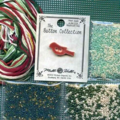 Poinsettia Cross Stitch Kit Mill Hill 2009 Buttons & Beads Winter -Mew Holidays Shop 2009 poinsettia002 77259.1455054902