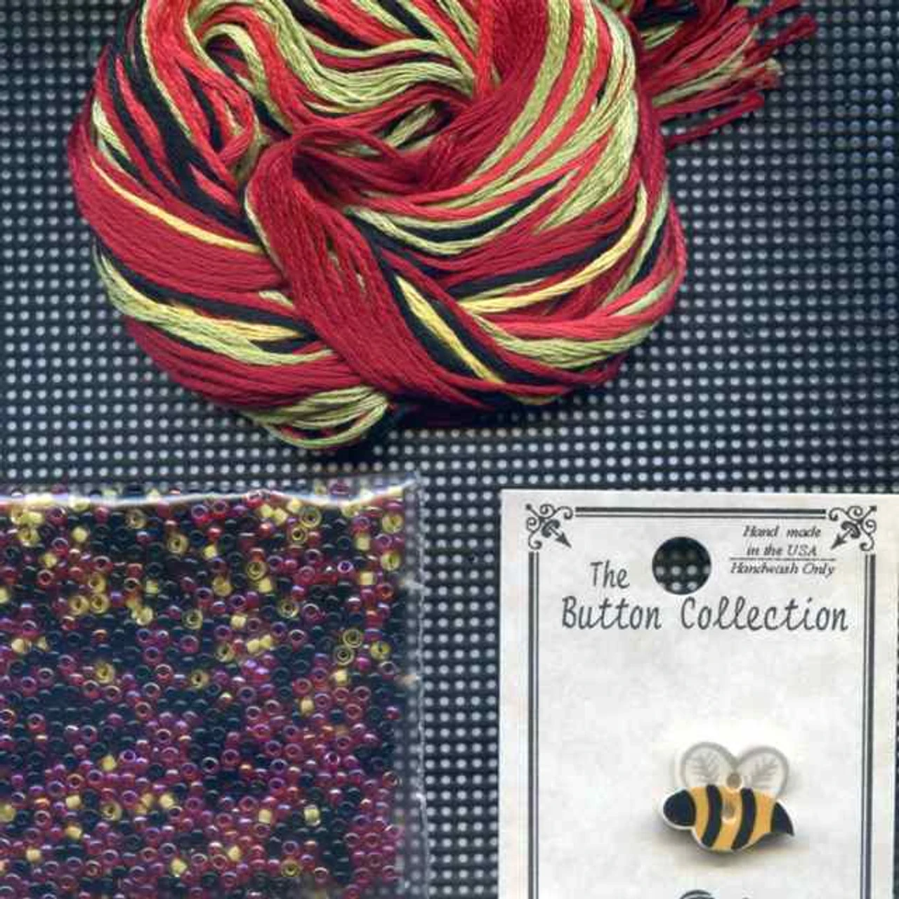 Poppy Beaded Cross Stitch Kit Mill Hill 2009 Buttons & Beads Spring 6 Poppy Beaded Cross Stitch Kit Mill Hill 2009 Buttons & Beads Spring - Image 4