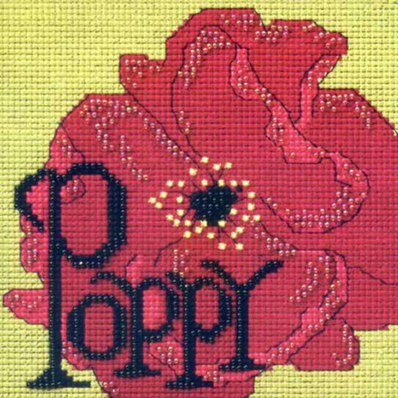 Poppy Beaded Cross Stitch Kit Mill Hill 2009 Buttons & Beads Spring 3 Poppy Beaded Cross Stitch Kit Mill Hill 2009 Buttons & Beads Spring
