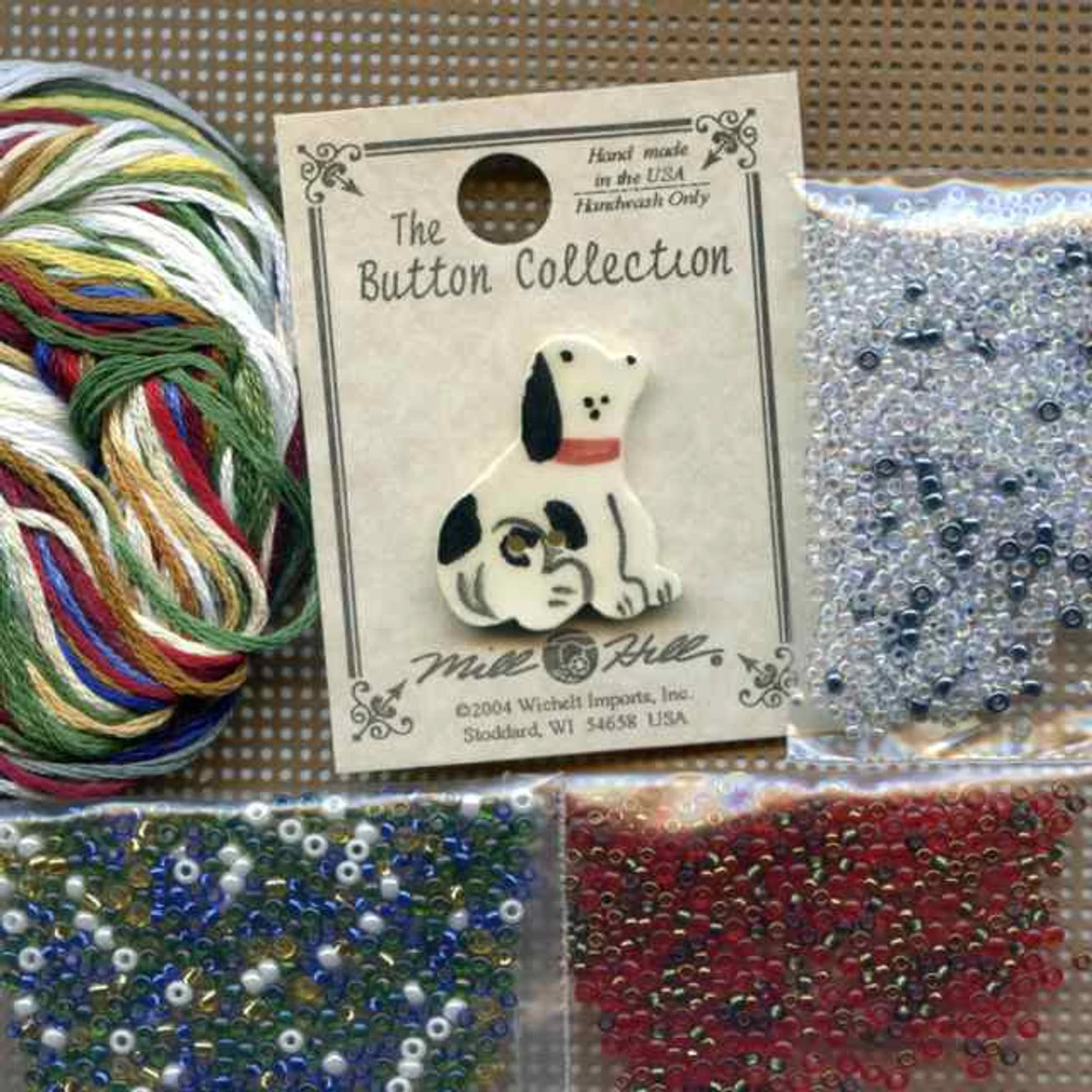 Snow Day Cross Stitch Kit Mill Hill 2009 Buttons & Beads Winter 6 Snow Day Cross Stitch Kit Mill Hill 2009 Buttons & Beads Winter - Image 4