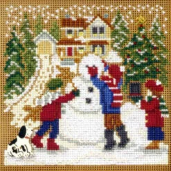 Snow Day Cross Stitch Kit Mill Hill 2009 Buttons & Beads Winter