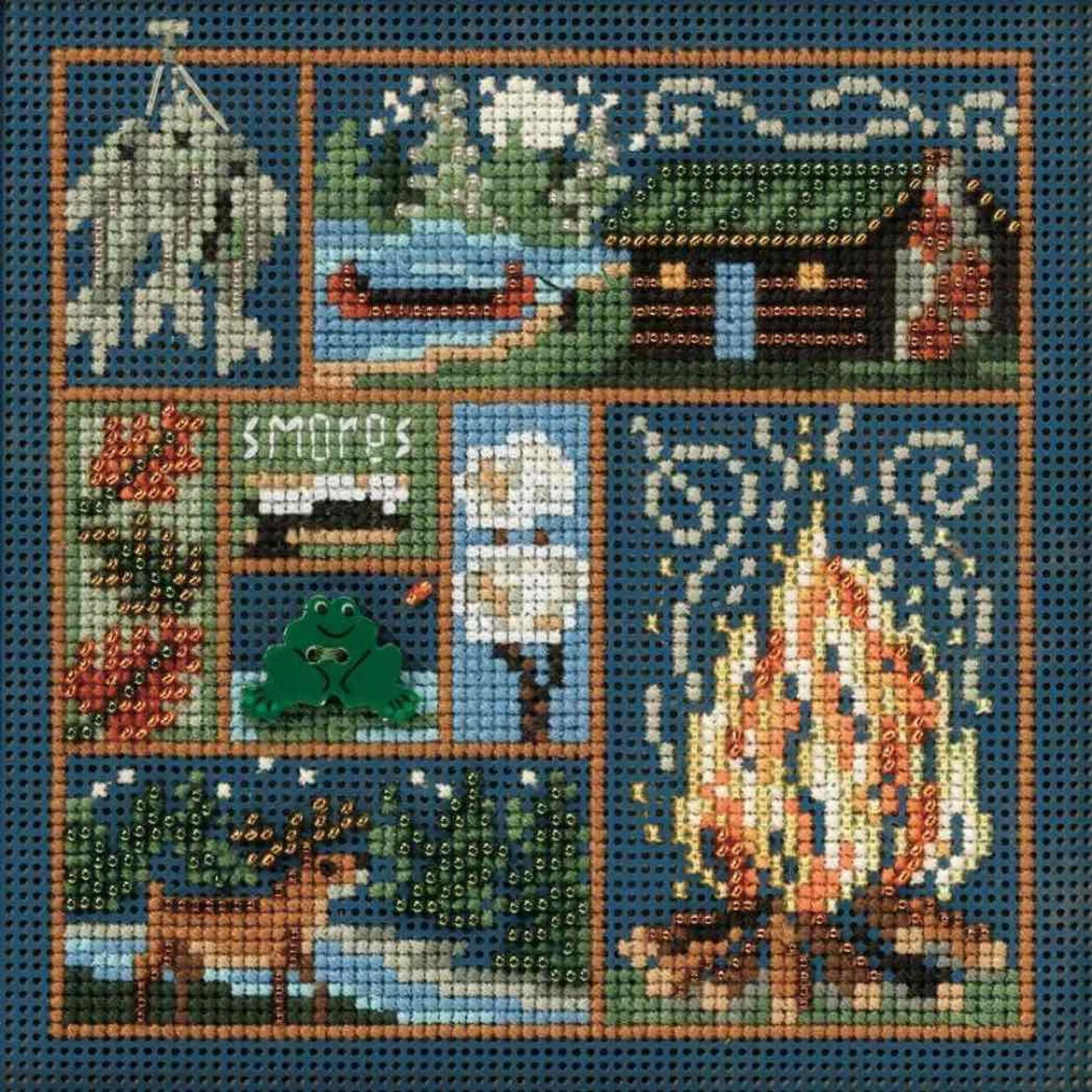 Cabin Fever Cross Stitch Kit Mill Hill 2010 Buttons & Beads Autumn 3 Cabin Fever Cross Stitch Kit Mill Hill 2010 Buttons & Beads Autumn