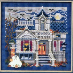 Haunted Mansion Cross Stitch Kit Mill Hill 2011 Buttons & Beads Autumn