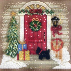 Home For Christmas Cross Stitch Kit Mill Hill 2011 Buttons & Beads