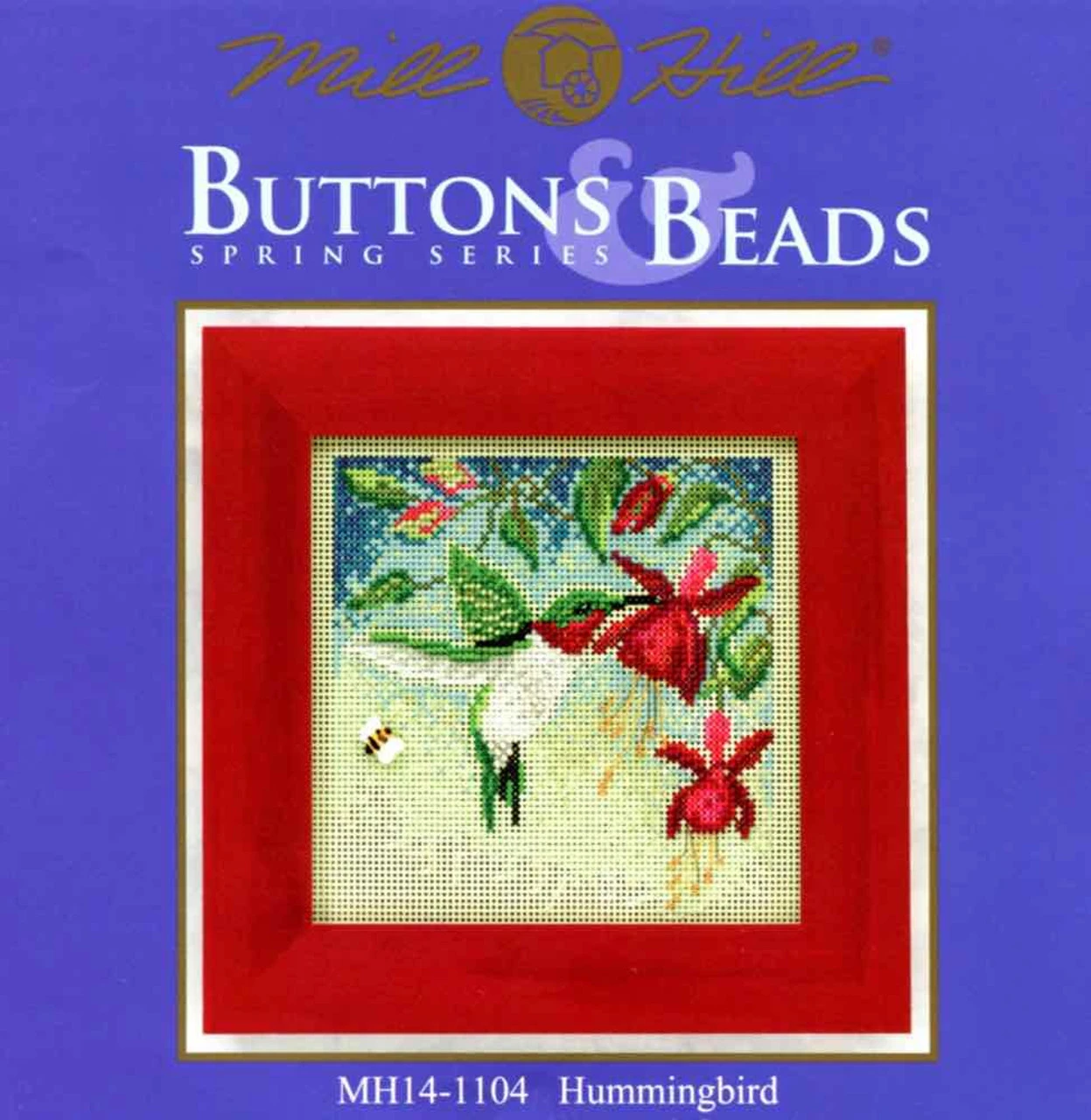 Hummingbird Cross Stitch Kit Mill Hill 2011 Buttons & Beads Spring MH141104 5 Hummingbird Cross Stitch Kit Mill Hill 2011 Buttons & Beads Spring MH141104 - Image 3