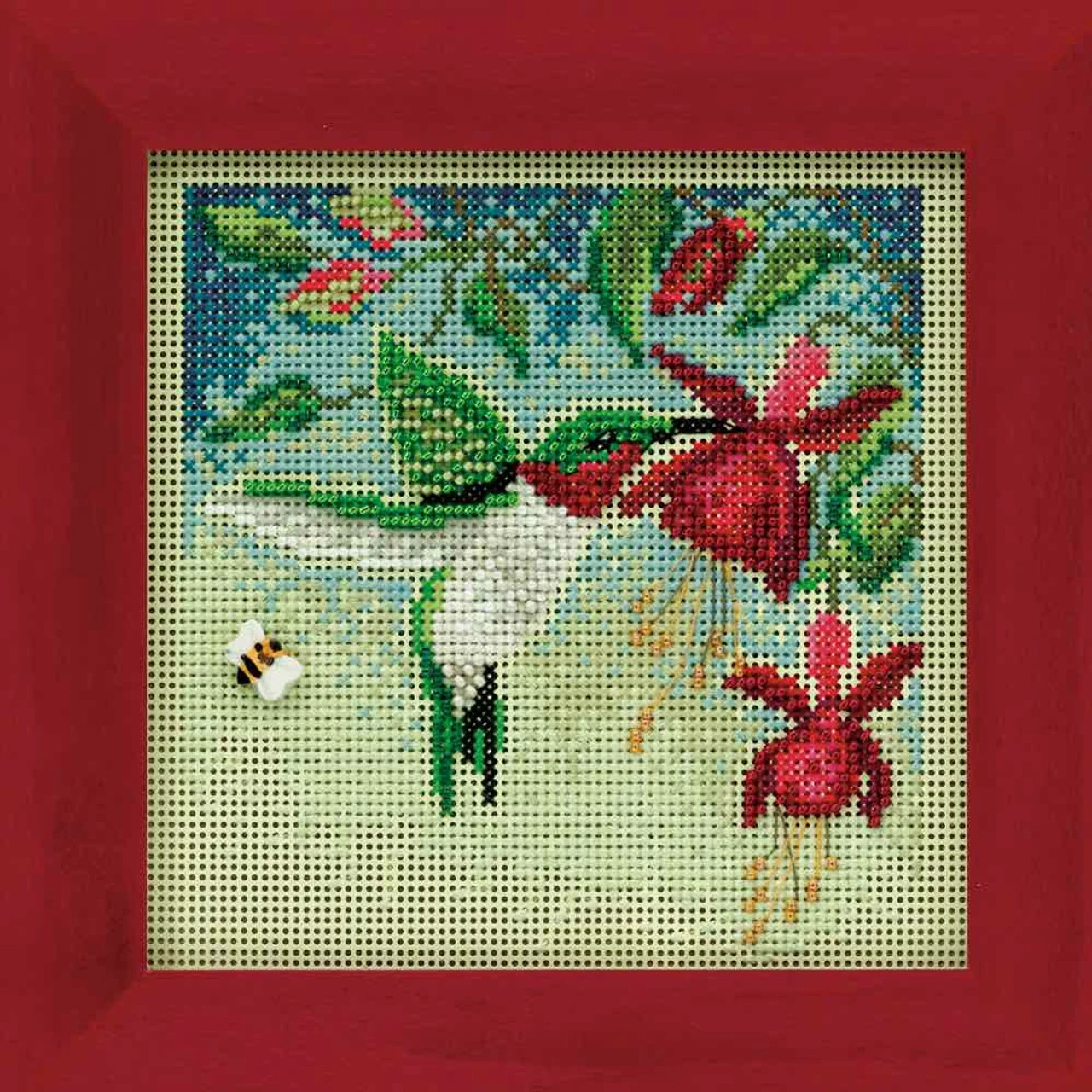 Hummingbird Cross Stitch Kit Mill Hill 2011 Buttons & Beads Spring MH141104 4 Hummingbird Cross Stitch Kit Mill Hill 2011 Buttons & Beads Spring MH141104 - Image 2