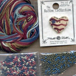 Log Cabin Quilt Cross Stitch Kit Mill Hill 2011 Buttons & Beads Autumn -Mew Holidays Shop 2011 log cabin quilt002 50040.1455055218