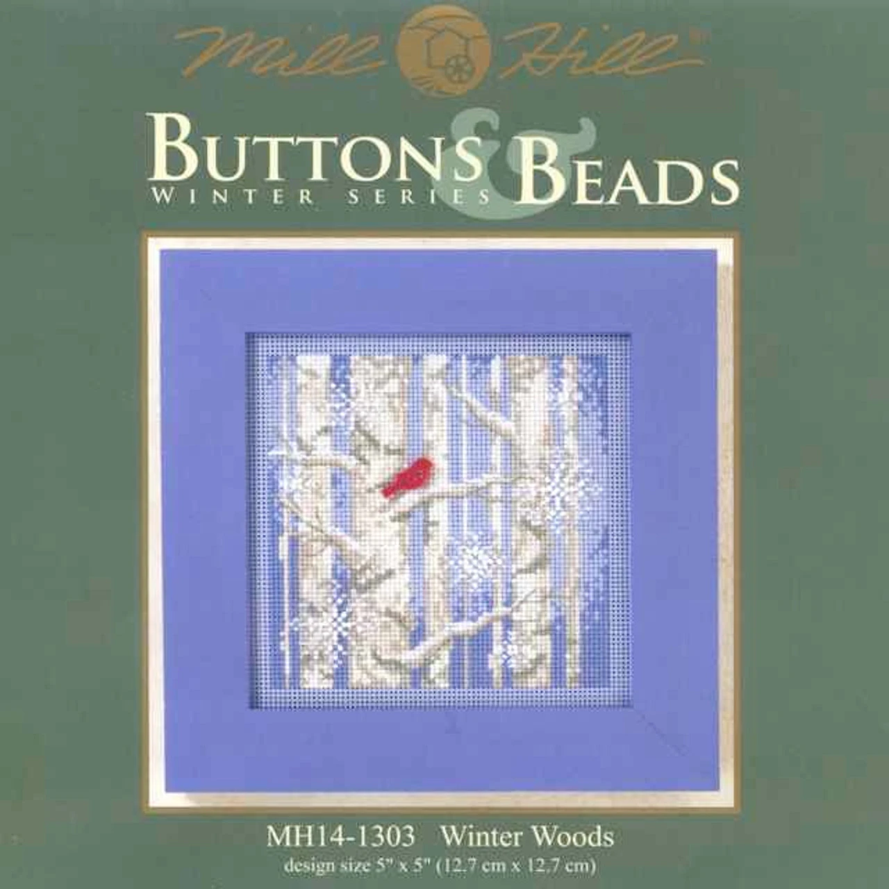 Winter Woods Beaded Cross Stitch Kit 2011 Mill Hill Buttons & Beads 5 Winter Woods Beaded Cross Stitch Kit 2011 Mill Hill Buttons & Beads - Image 3