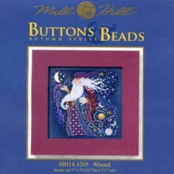 Wizard Beaded Cross Stitch Kit Mill Hill 2011 Buttons & Beads Autumn -Mew Holidays Shop 2011 wizard001 67095.1455055161