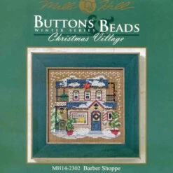 Barber Shoppe Beaded Kit Mill Hill 2012 Buttons & Beads Winter -Mew Holidays Shop 2012 barber shoppe001 19068.1455055482
