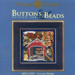 Covered Bridge Cross Stitch Kit Mill Hill 2012 Buttons & Beads Autumn -Mew Holidays Shop 2012 covered bridge001 71197.1455055463