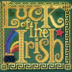 Luck Of The Irish Beaded Kit Mill Hill 2012 Buttons & Beads Spring