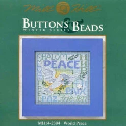 World Peace Cross Stitch Kit Mill Hill 2012 Buttons & Beads Winter -Mew Holidays Shop 2012 world peace001 20580.1455055311