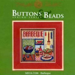 Barbeque Cross Stitch Kit Mill Hill 2013 Buttons & Beads Spring -Mew Holidays Shop 2013 barbeque001 83768.1455055517