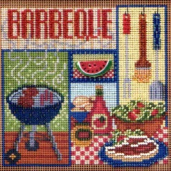 Barbeque Cross Stitch Kit Mill Hill 2013 Buttons & Beads Spring