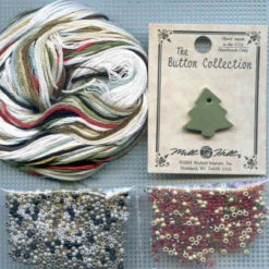 Chickadees Cross Stitch Kit Mill Hill 2013 Buttons & Beads Winter -Mew Holidays Shop 2013 chickadees002 65663.1455055656