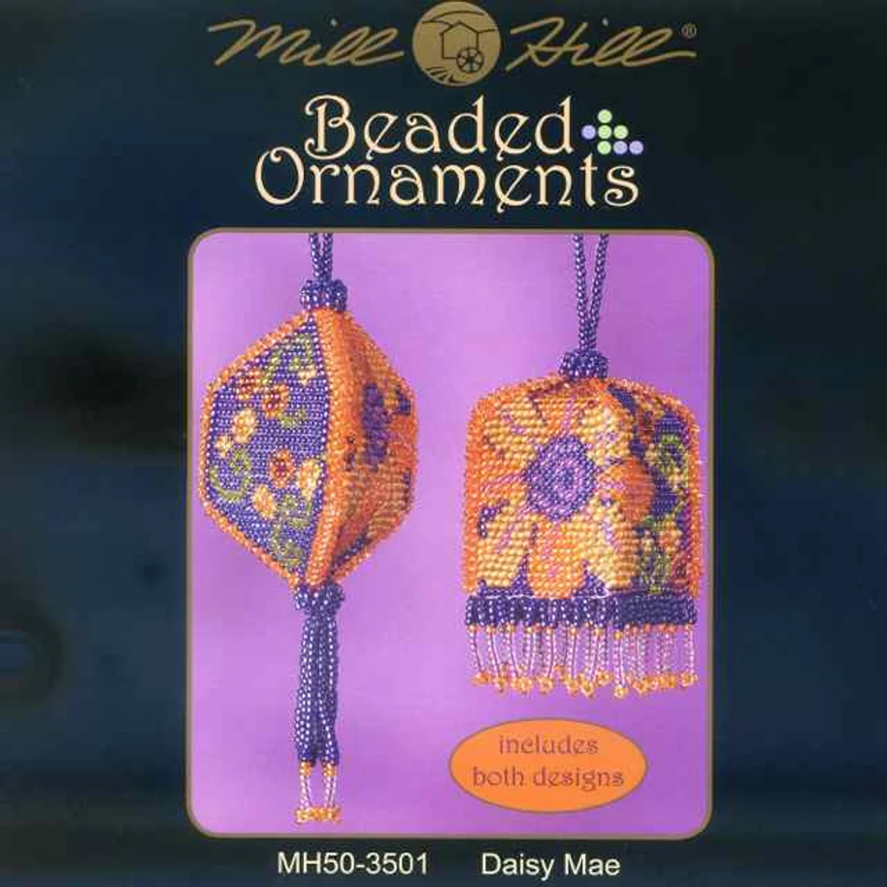 Daisy Mae Beaded Tassel Two Ornaments Kit Mill Hill 2013 Autumn 4 Daisy Mae Beaded Tassel Two Ornaments Kit Mill Hill 2013 Autumn - Image 2