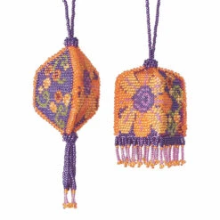 Daisy Mae Beaded Tassel Two Ornaments Kit Mill Hill 2013 Autumn